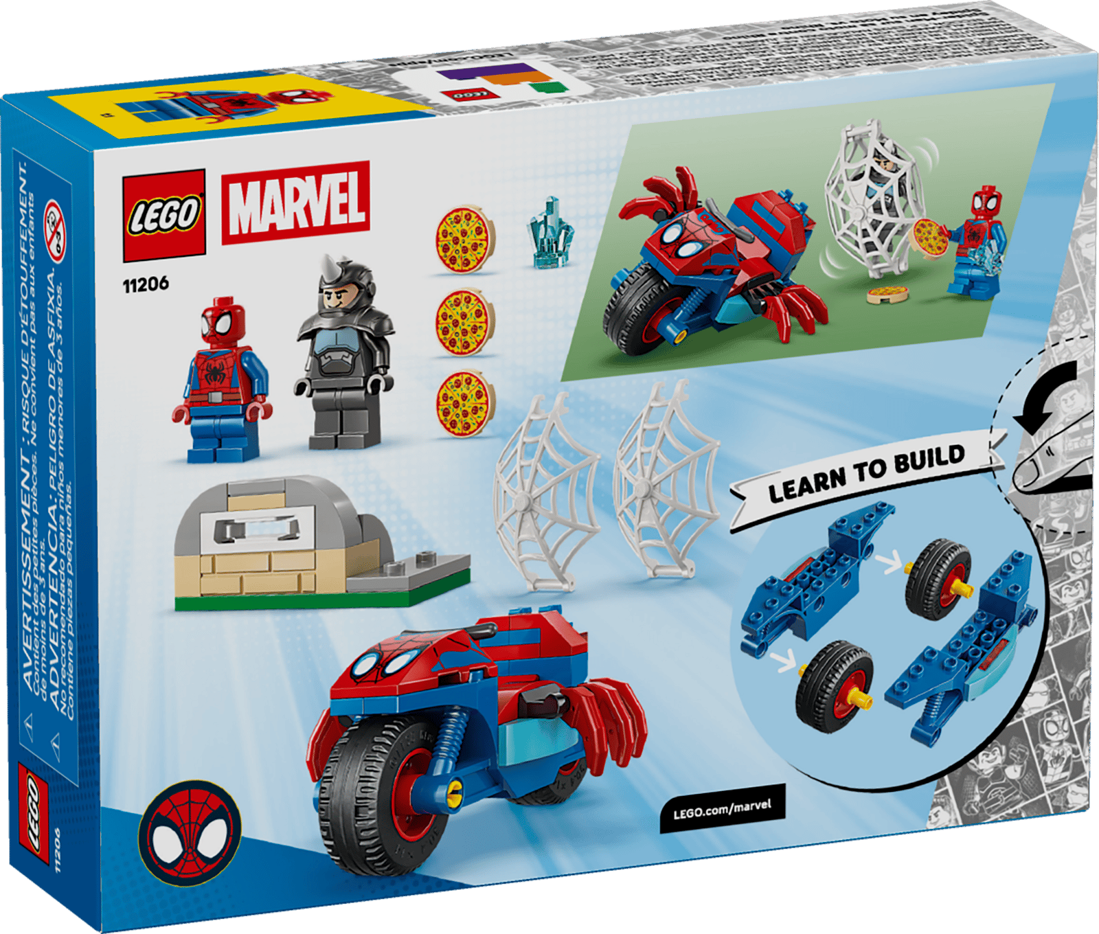 11206 Spidey on his Motorcycle vs. Rhino