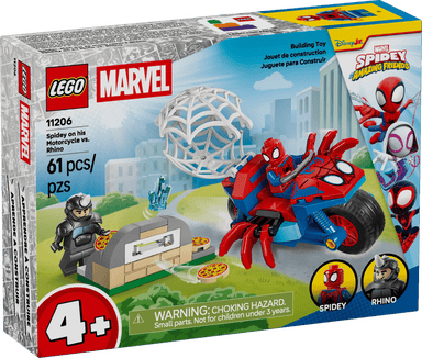 11206 Spidey on his Motorcycle vs. Rhino
