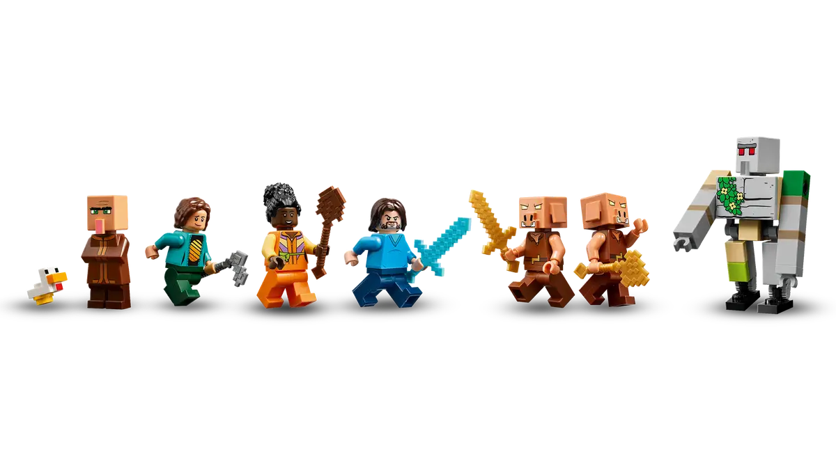 The Ghast Balloon Village Attack Lego