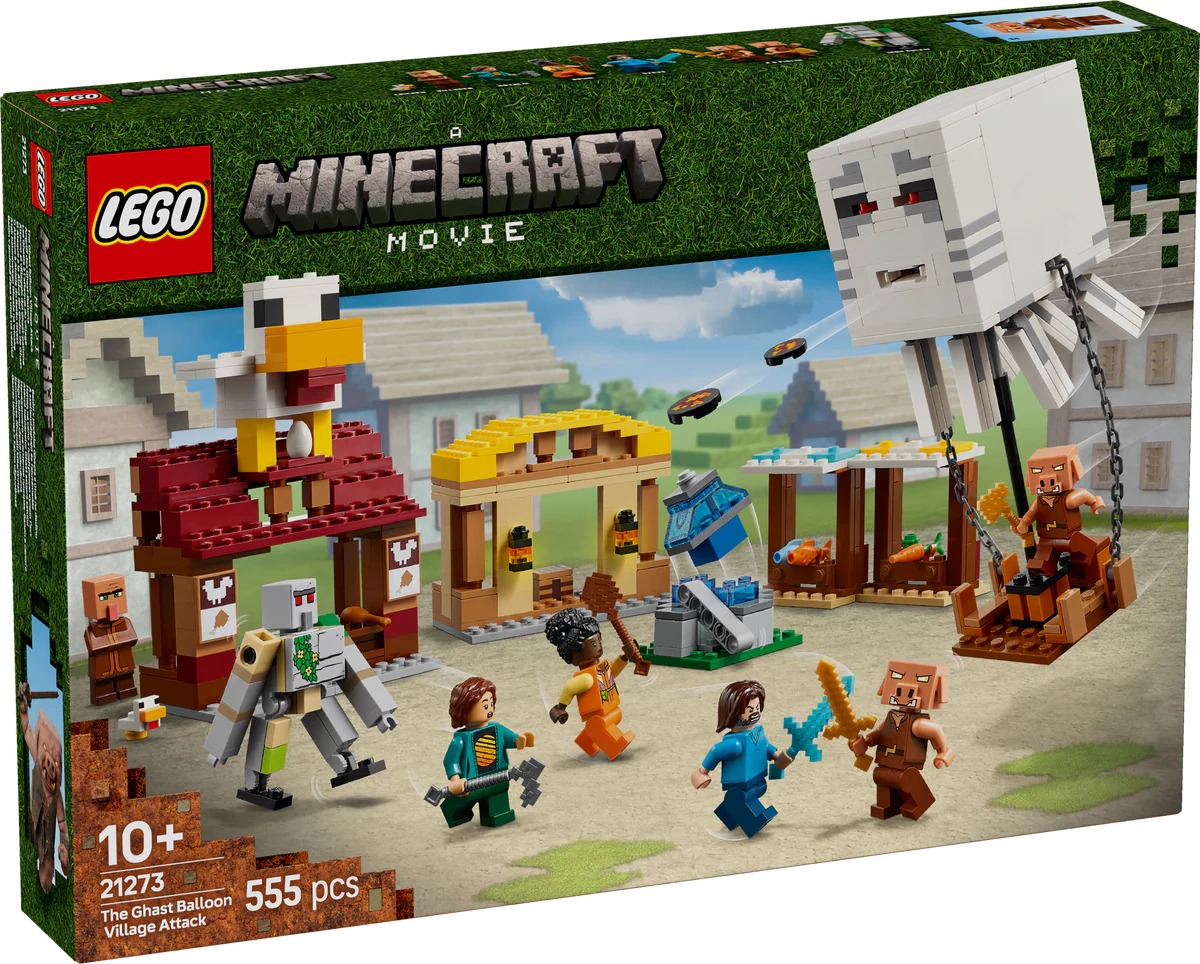 The Ghast Balloon Village Attack Lego