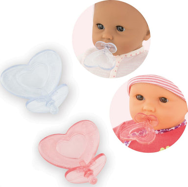 2 Pacifiers for 12" Dolls Set