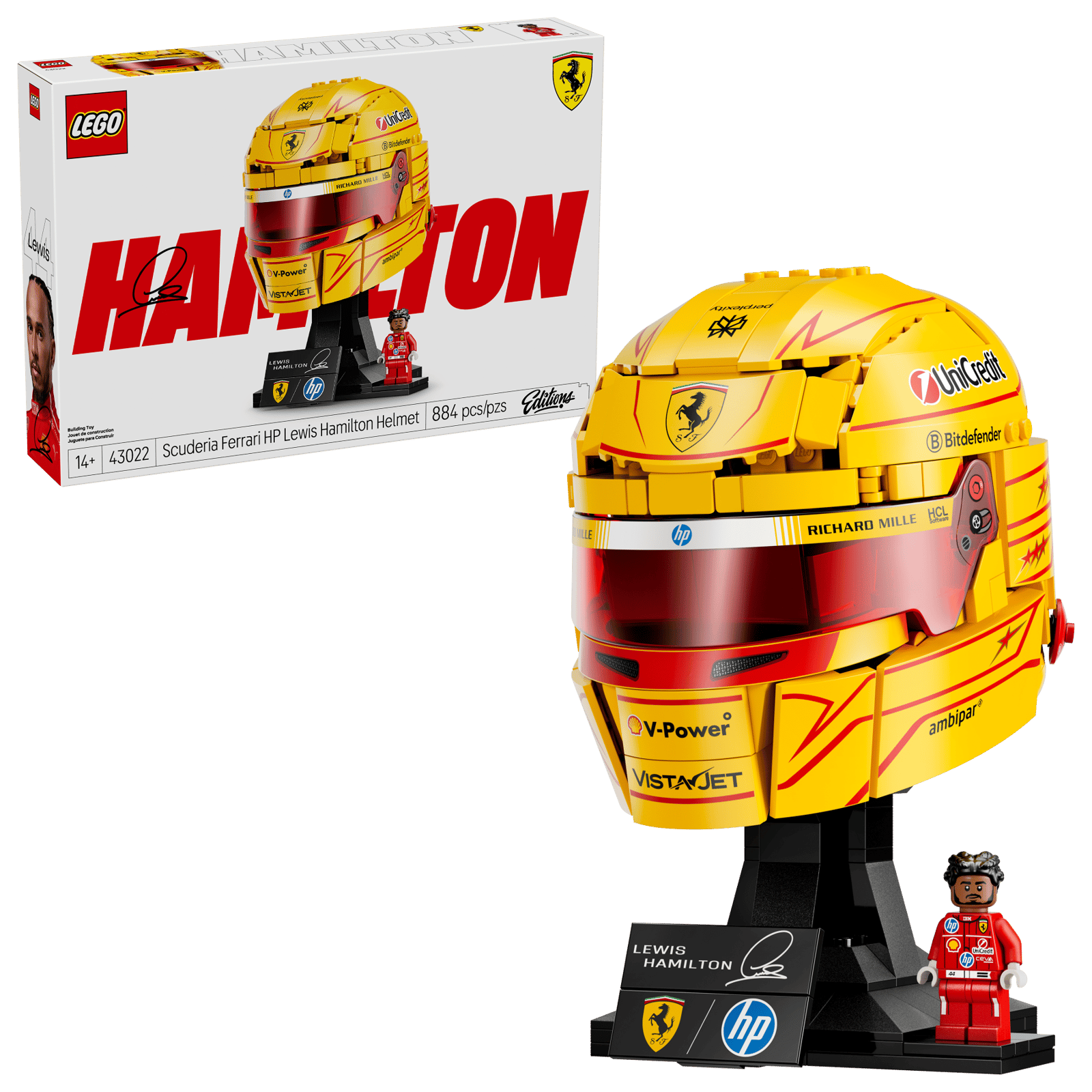 43022 Scuderia Ferrari HP Lewis Hamilton Helmet