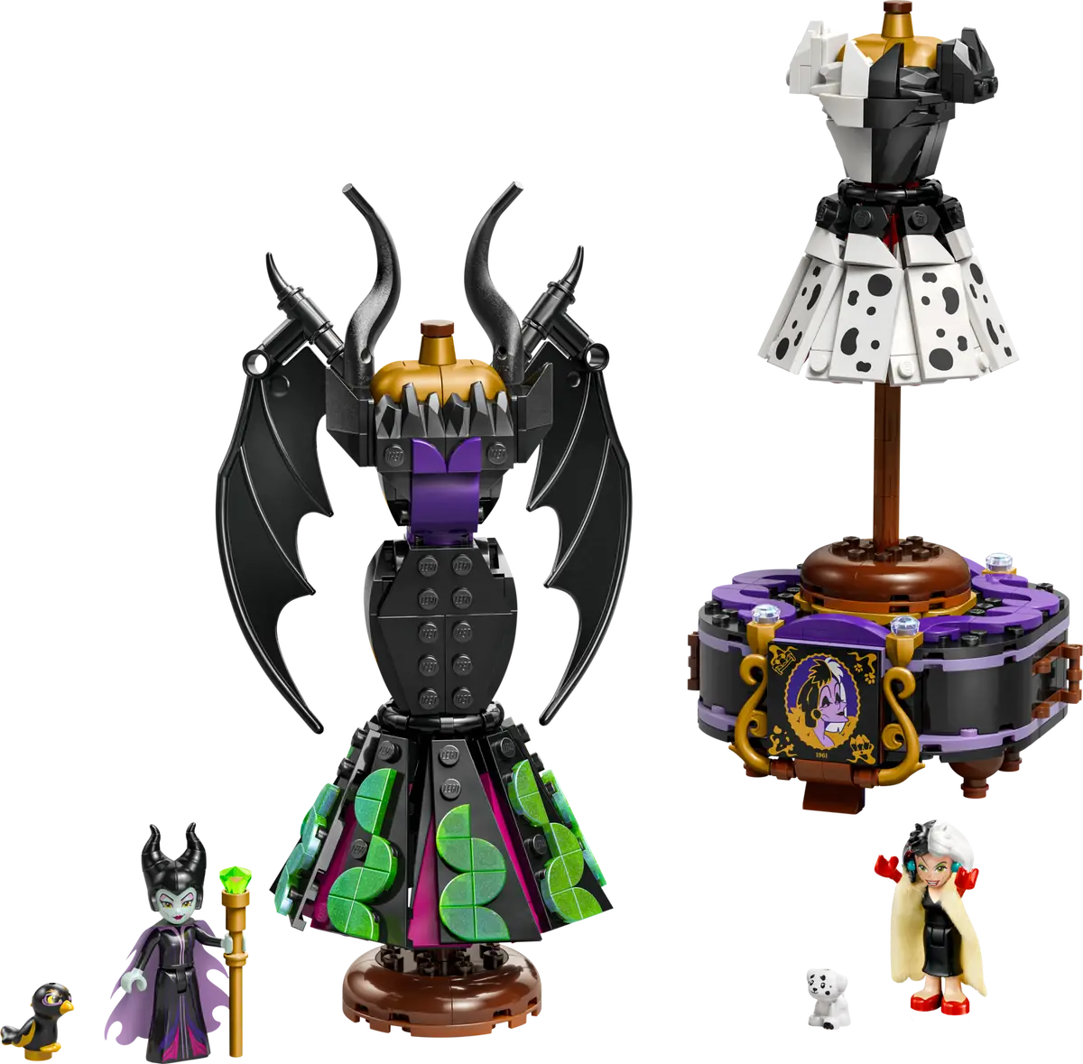 43262 Maleficent's and Cruella De Vil's Dresses