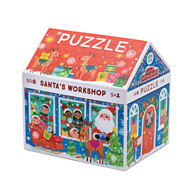 50 piece holiday puzzle santas workshop