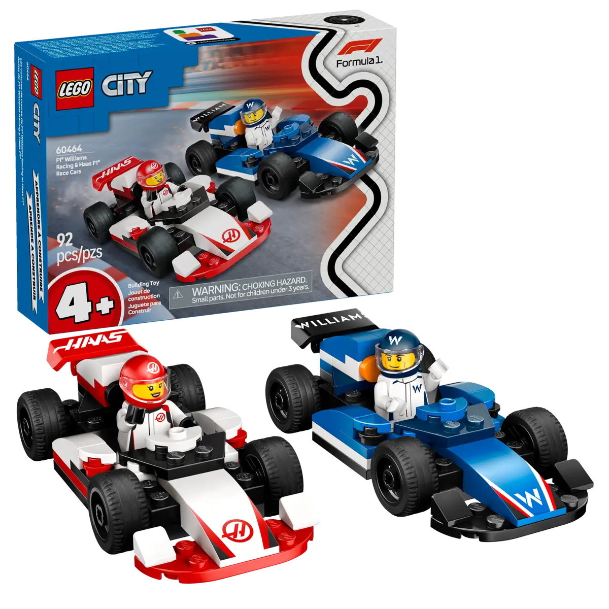 60464 F1® Williams Racing & Haas F1® Race Cars