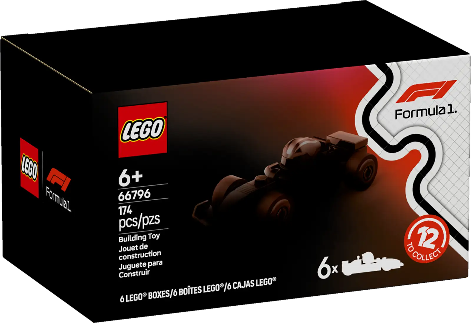 66796 F1® Collectible Race Cars 6 Pack