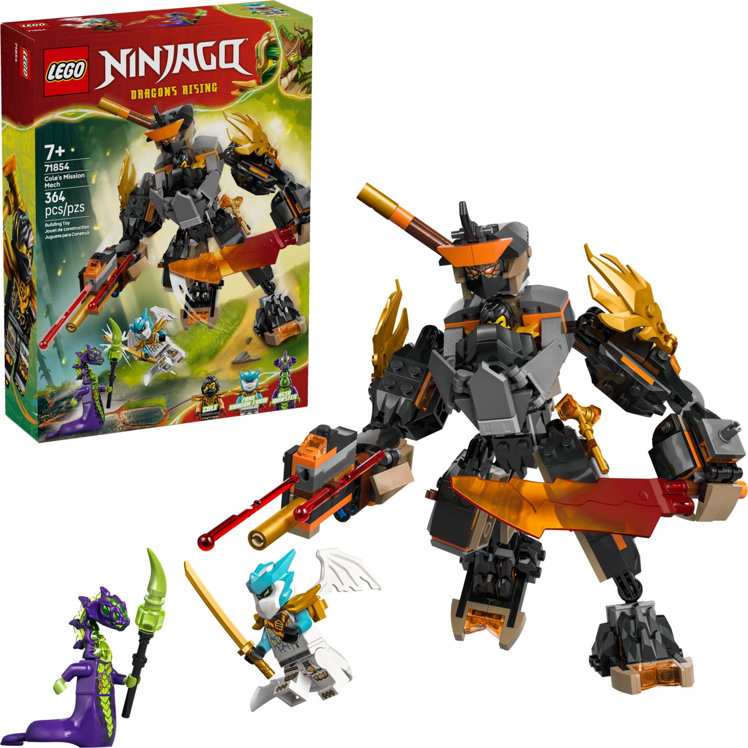 71854 Cole's Mission Mech & Dragon Zane