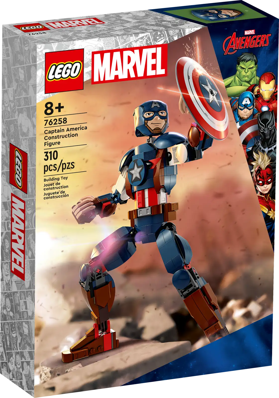 76258 Captain America Construction Figure