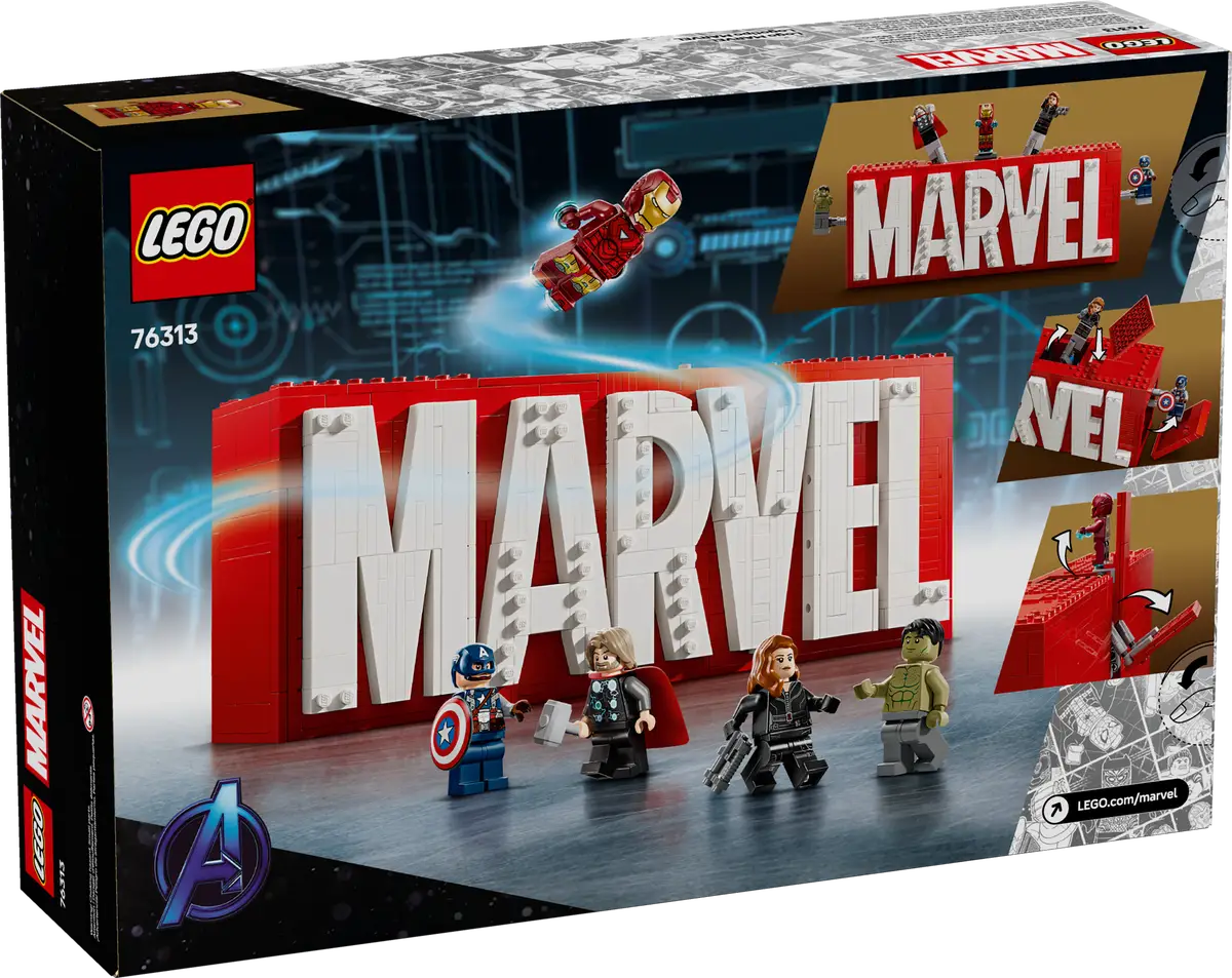 76313 MARVEL Logo & Minifigures