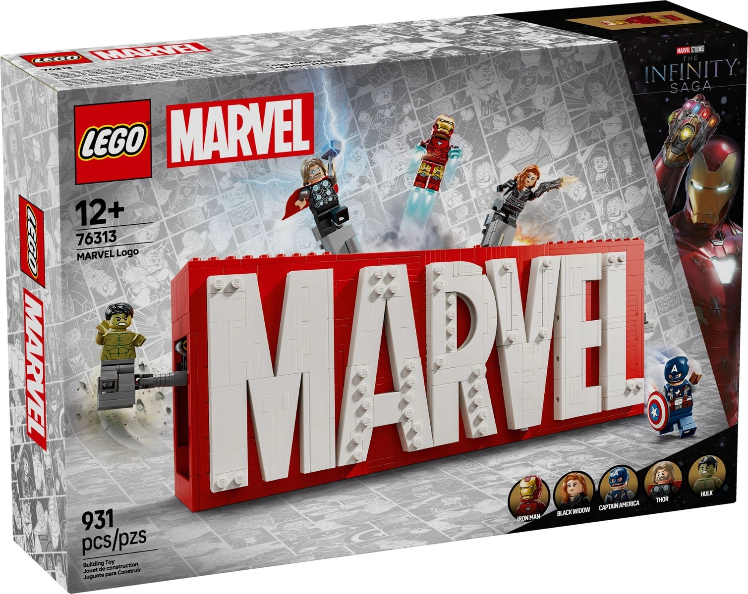 76313 MARVEL Logo & Minifigures