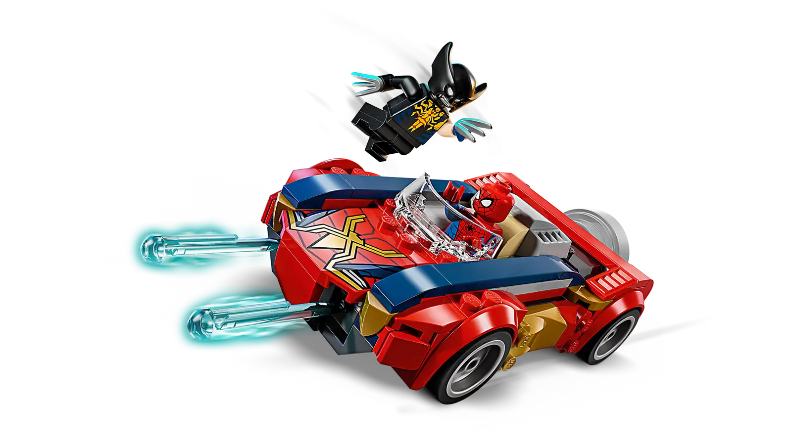 76336 Spider-Man Car vs. Venomized Wolverine