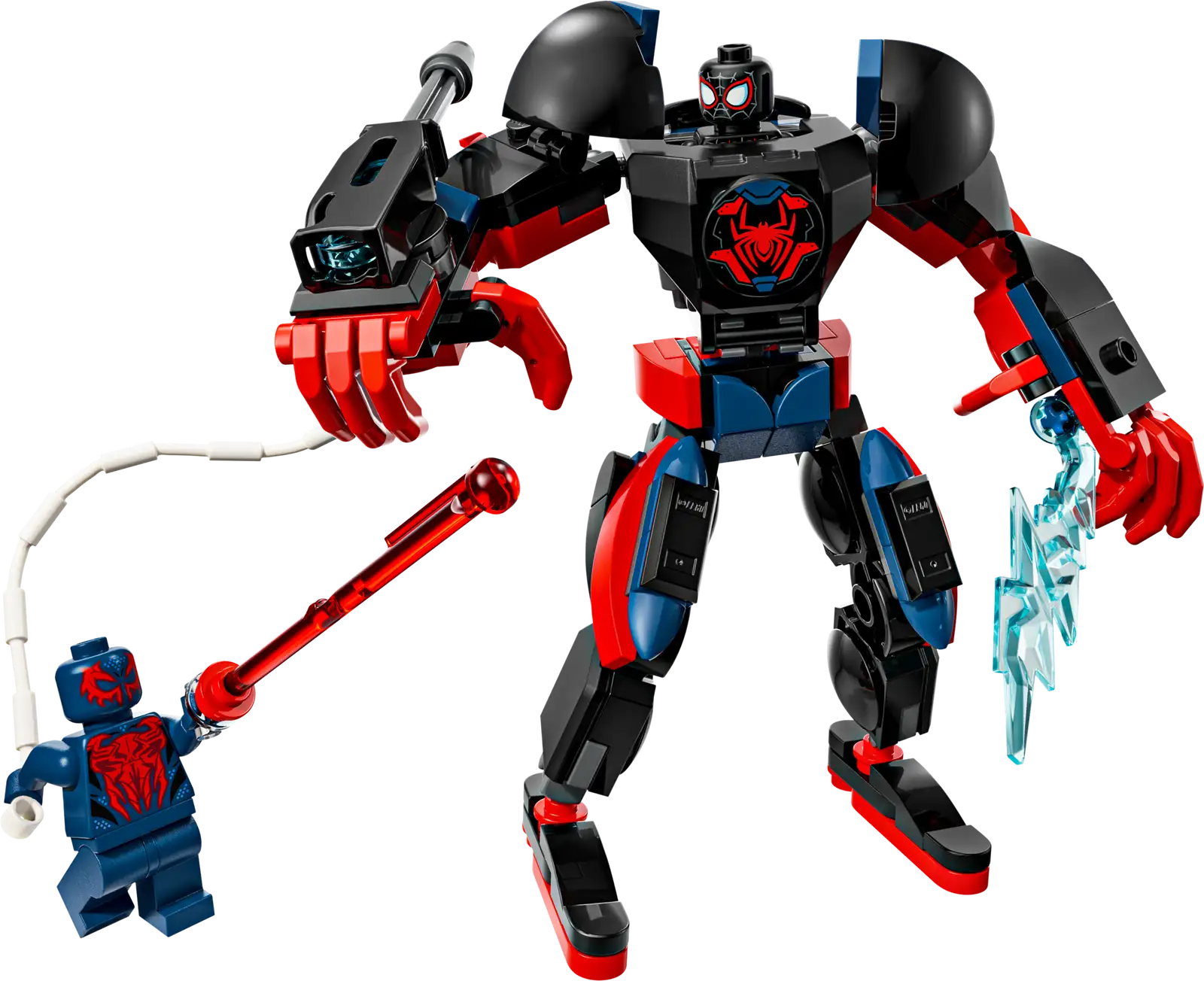 76337 Miles Morales Mech vs. Spider-Man 2099