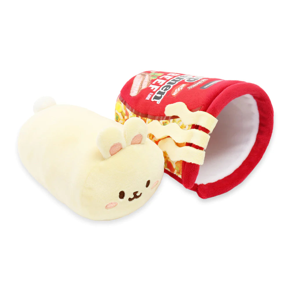 Top Ramen Cup Beef Bunniroll Small Anirollz Plush Blanket