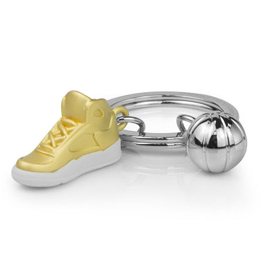 Basketball & High Top Shoe Keychain