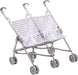 Berenguer Boutique Grey Twin Doll Stroller