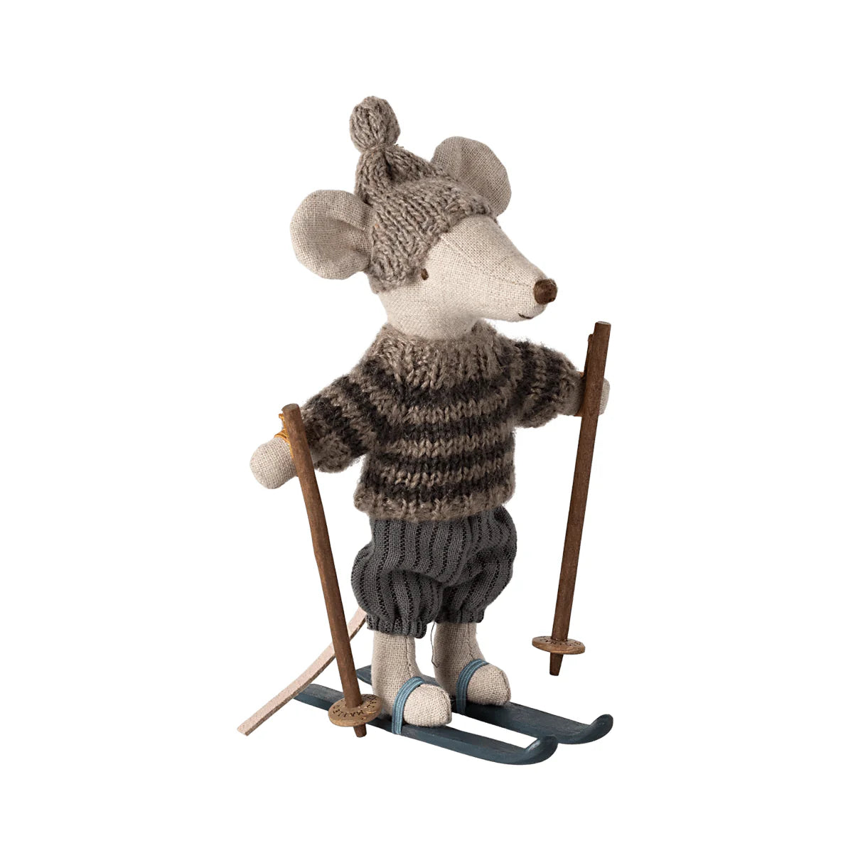 Big Brother Winter Mouse with Ski Set in Grey