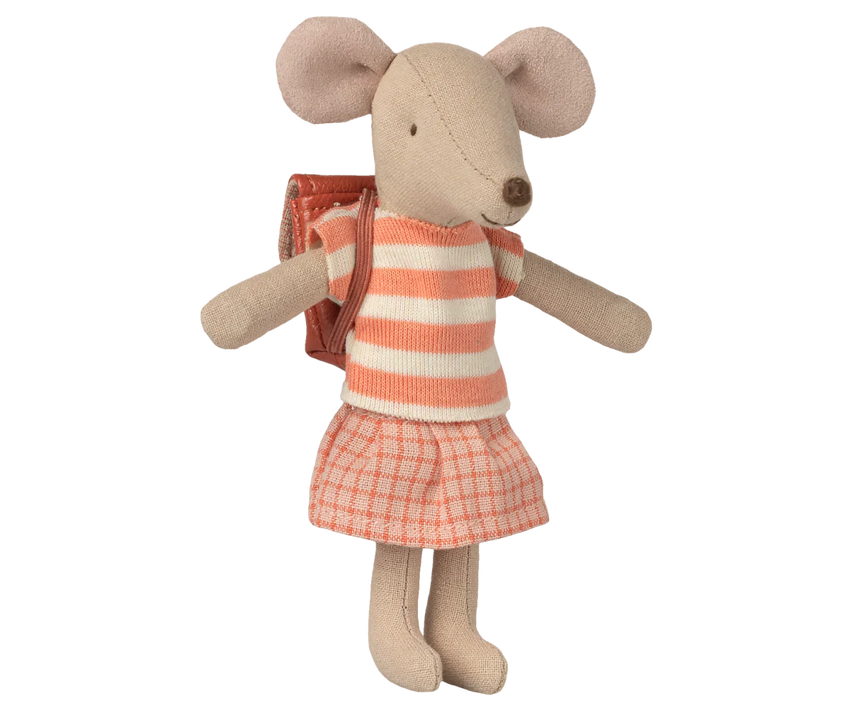 Big Sister Mouse Clothes & Coral Bag