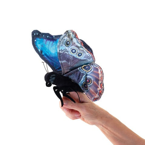 Blue Morpho Butterfly Puppet