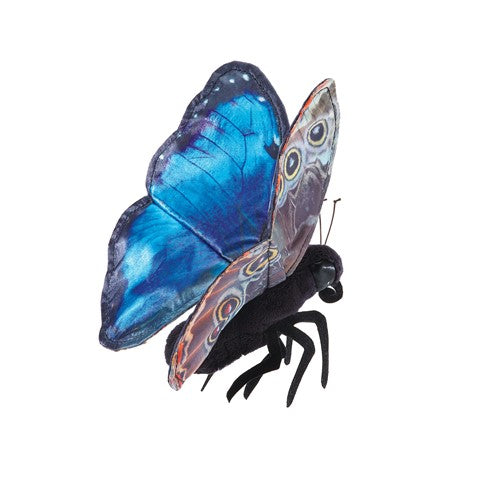 Blue Morpho Butterfly Puppet