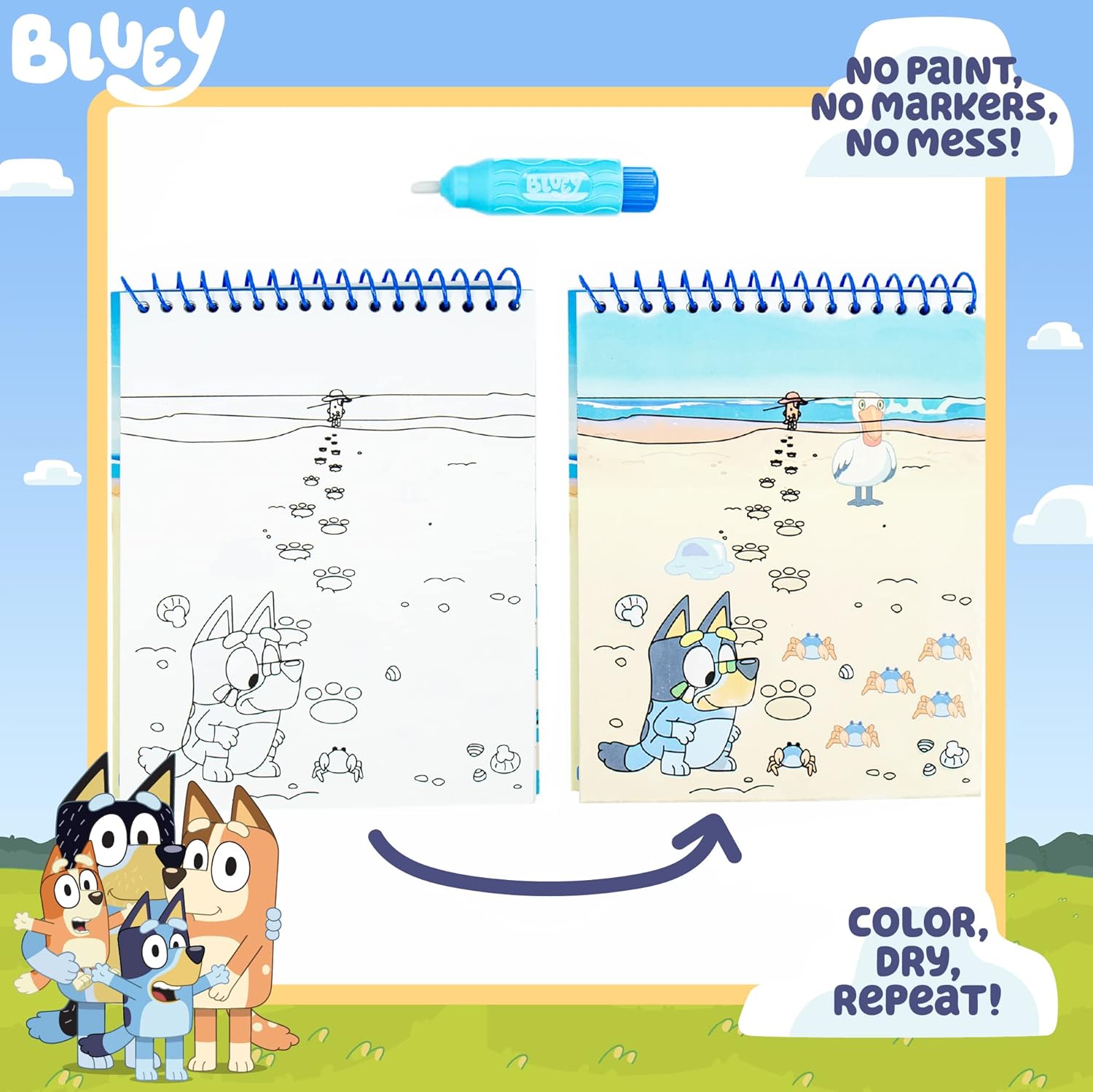 Bluey Aqua Art Pad