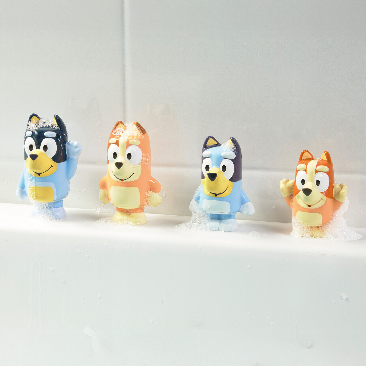 Bluey Squirter 4 Pack Bath Toy