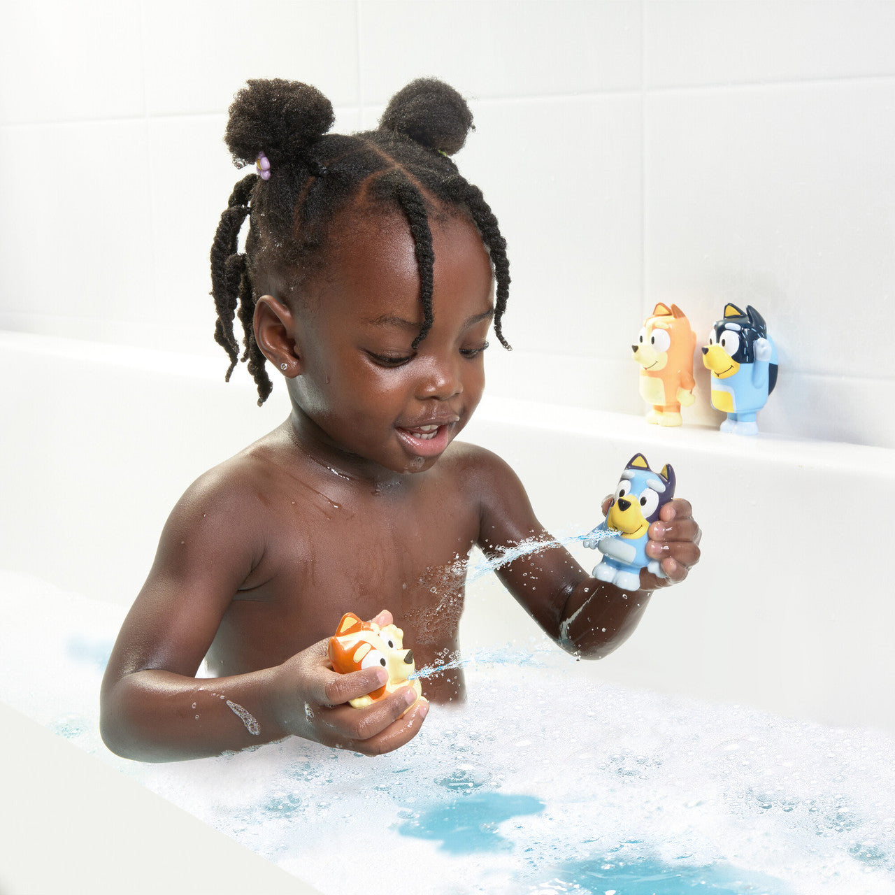 Bluey Squirter 4 Pack Bath Toy