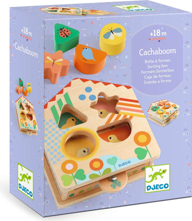 Cachaboom Wooden Shape Sorting Box