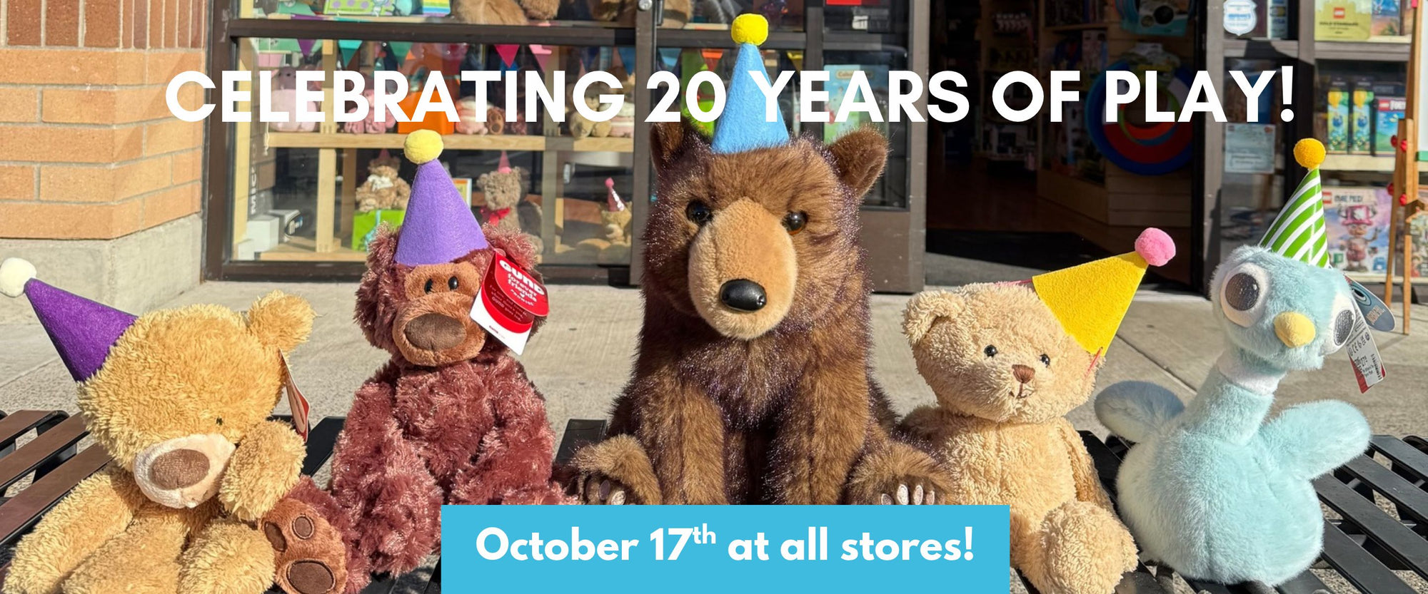 Celebrate 20 Years of Play on October 1th at all stores!
