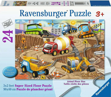 Construction Fun 24 Piece Floor Puzzle