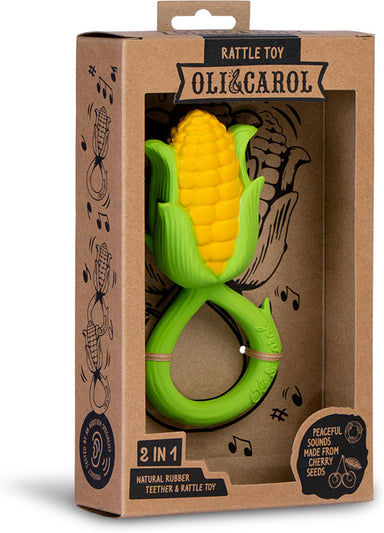 Corn Rattle & Teether Toy