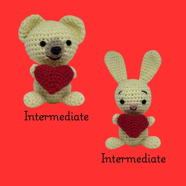 DIY Amigurumi Kit Bunny or Bear