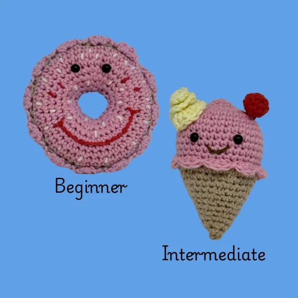 DIY Amigurumi Kit Donut or Ice Cream