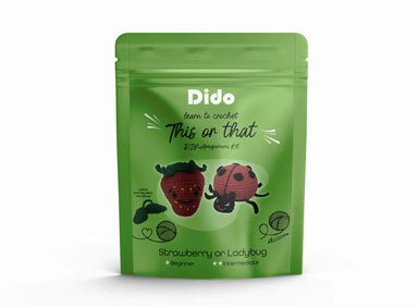 DIY Amigurumi Kit Strawberry or Ladybug
