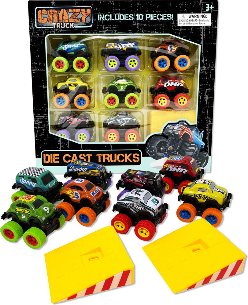 Die Cast Trucks 10 Piece Set