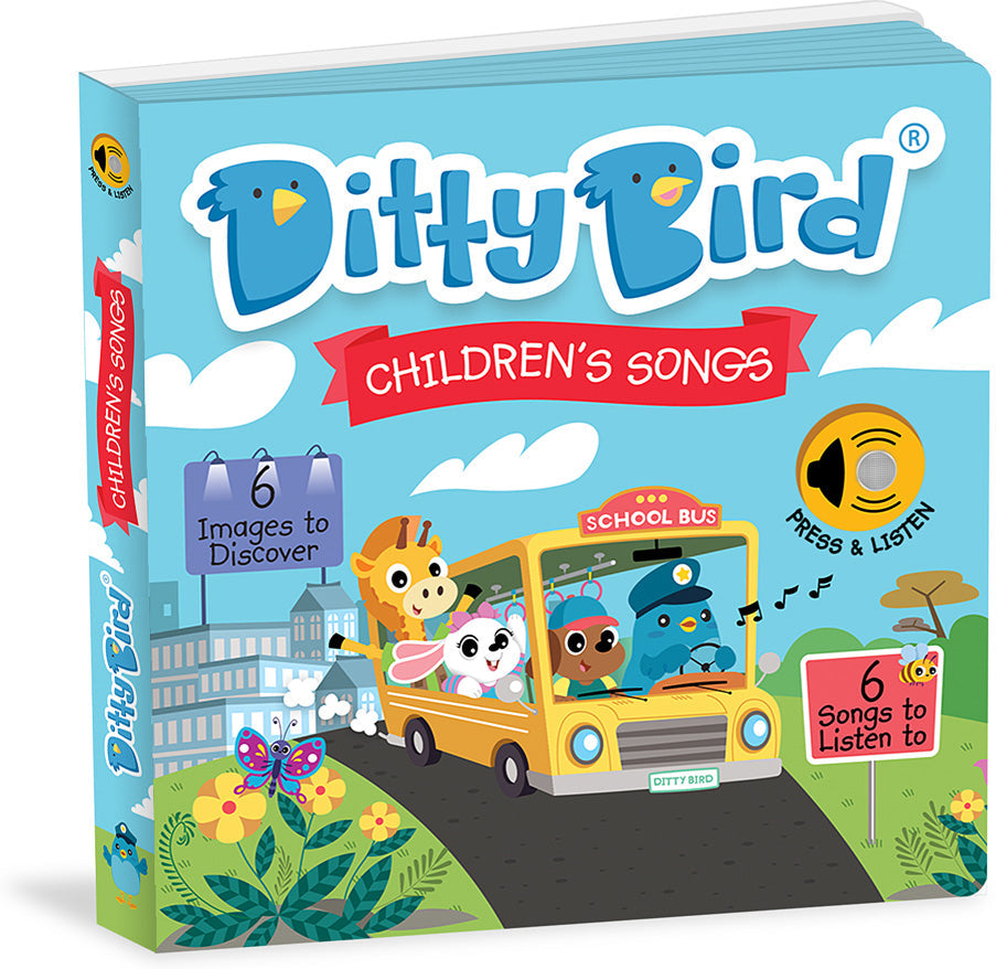 Ditty Bird Children's Songs USB-C Rechargeable Musical Board Book