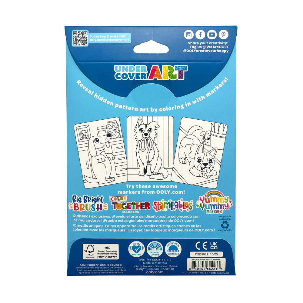 Dog Days Undercover Art Hidden Patterns Coloring Activity