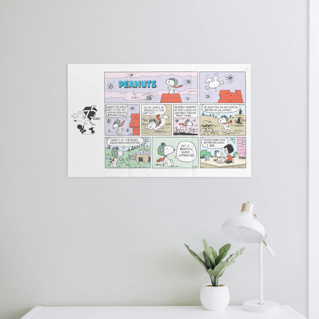 Flying Ace 275 pc Peanuts Puzzle By Number Tube