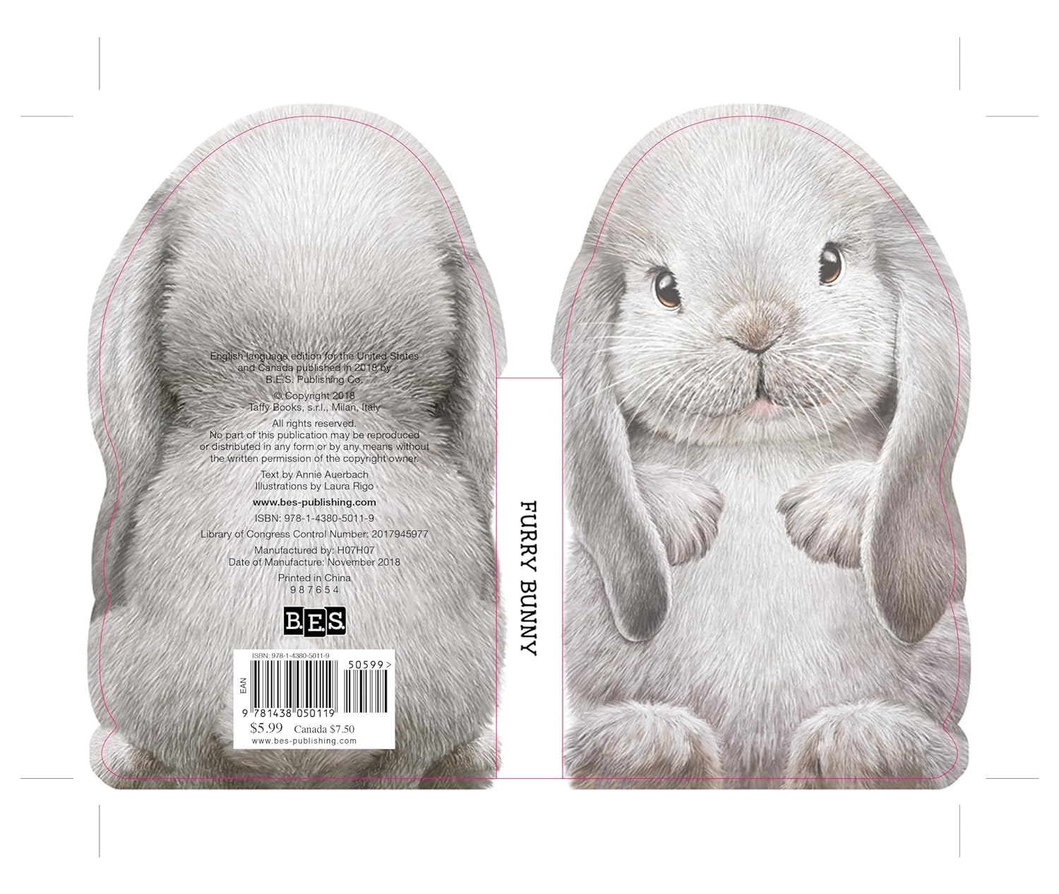 Furry Bunny Board Book