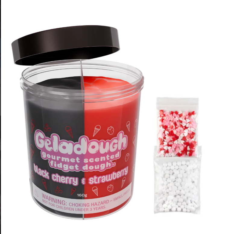 Geladough Black Cherry & Strawberry Scented Fidget Dough