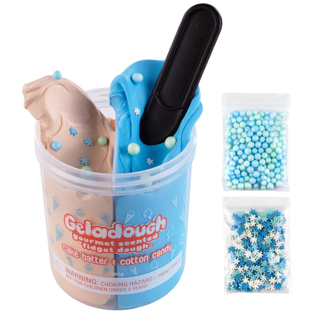 Geladough Cake Batter & Cotton Candy Scented Fidget Dough