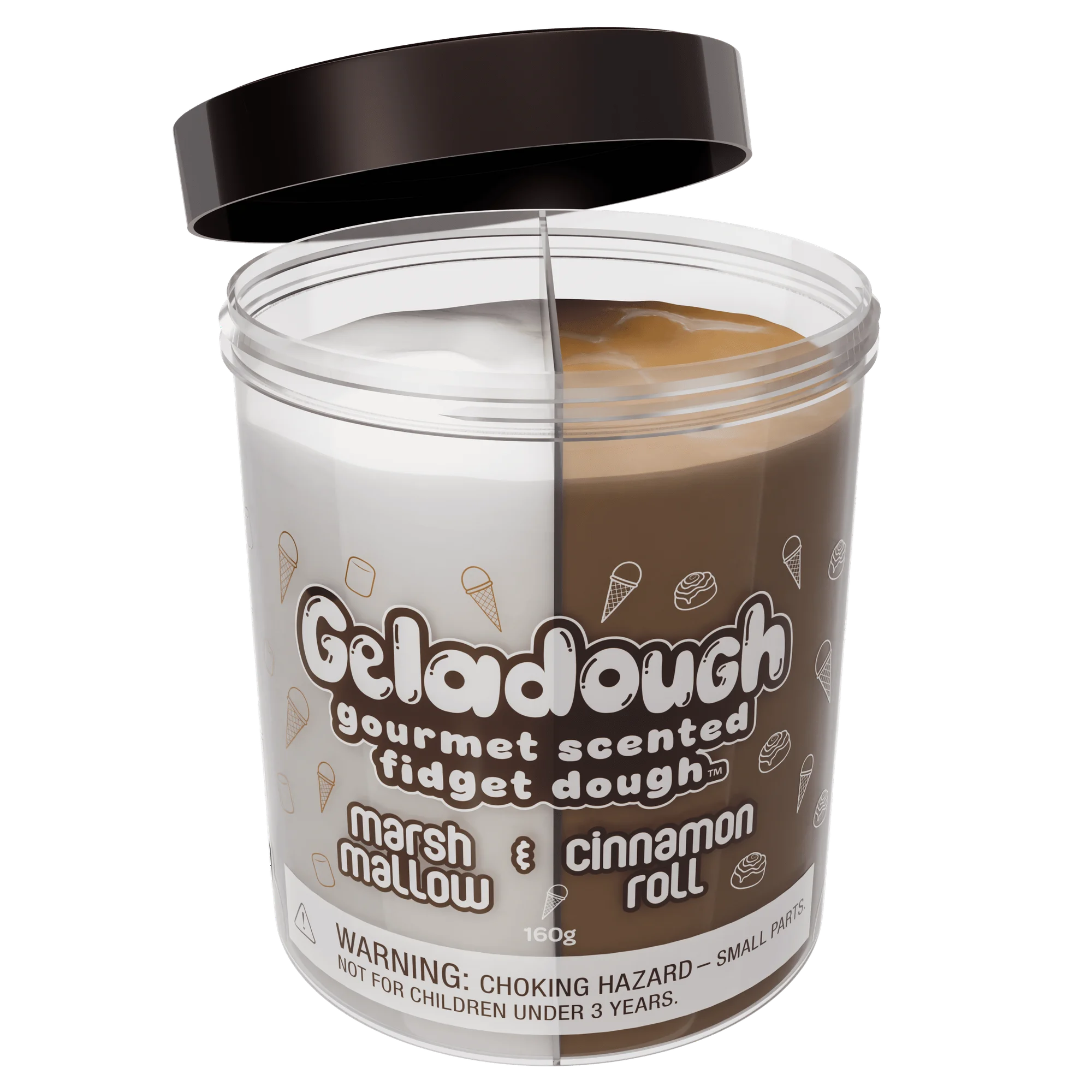 Geladough Marshmallow & Cinnamon Roll Scented Fidget Dough
