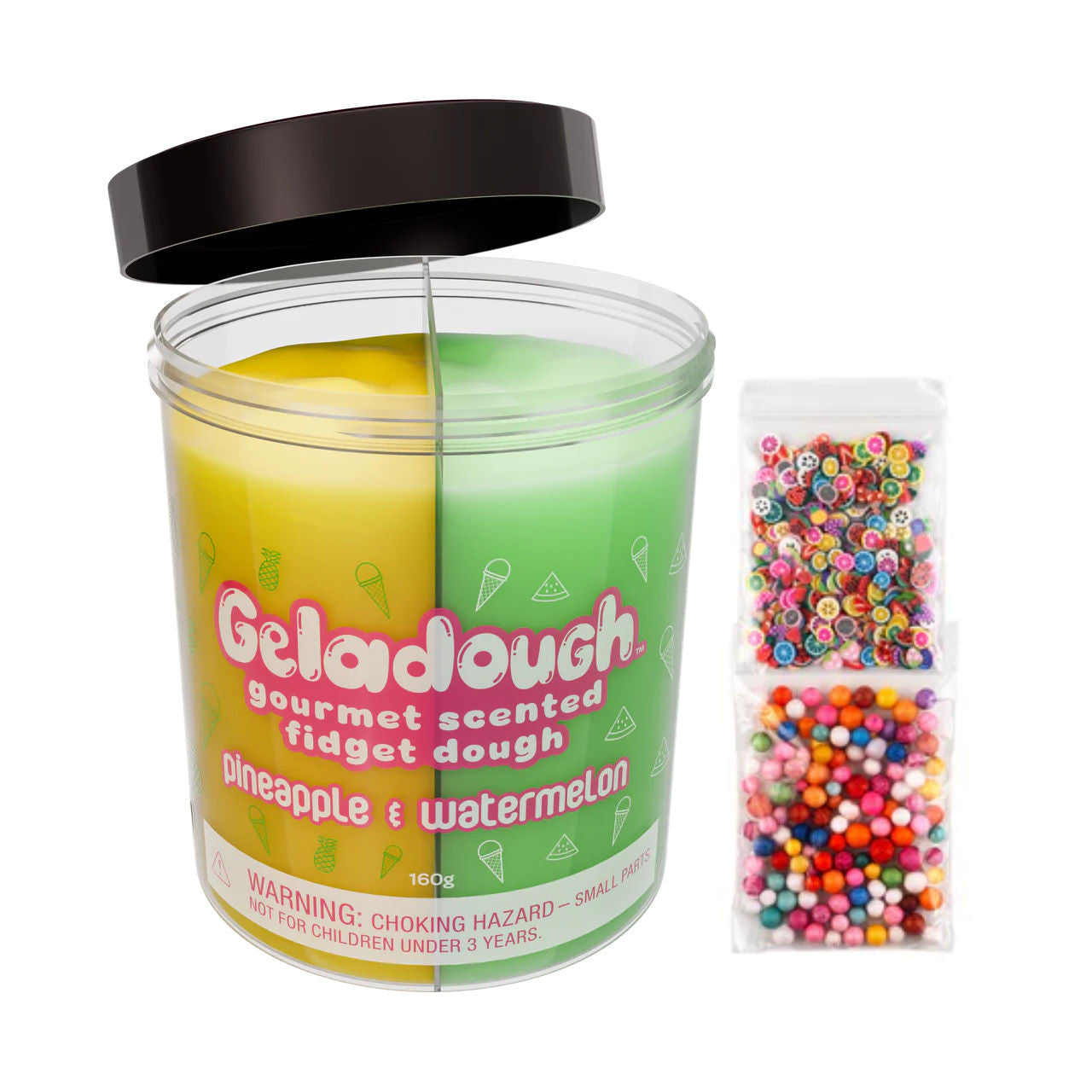 Geladough Pineapple & Watermelon Scented Fidget Dough