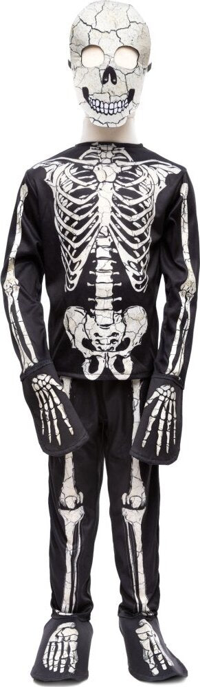 Glow in the Dark Skeleton Shirt, Pants & Mask Size 5/6