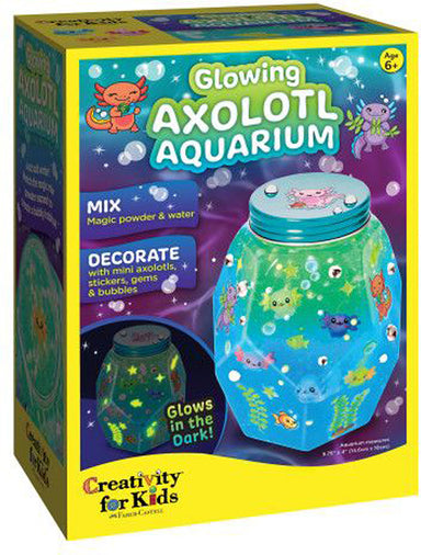Glowing Axolotl Aquarium