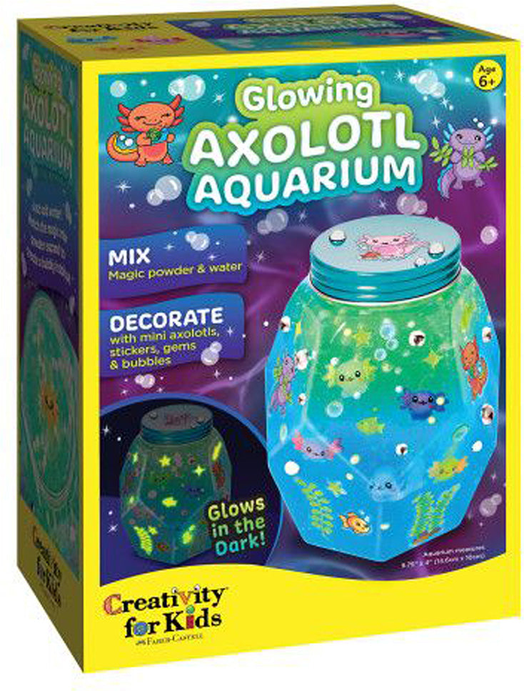 Glowing Axolotl Aquarium