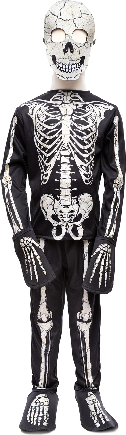 Glow in the Dark Skeleton Shirt, Pants & Mask Size 7/8