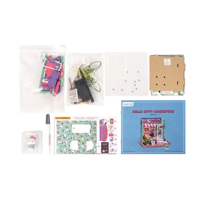 Hello Kitty's Book Store DIY Miniature Kit