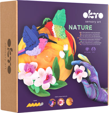In a Circle Hummingbird OKTO Sensory Art 3D Painting