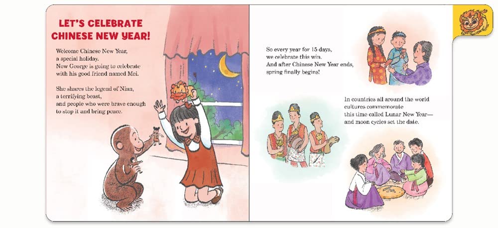 It's Chinese New Year, Curious George! Board Book