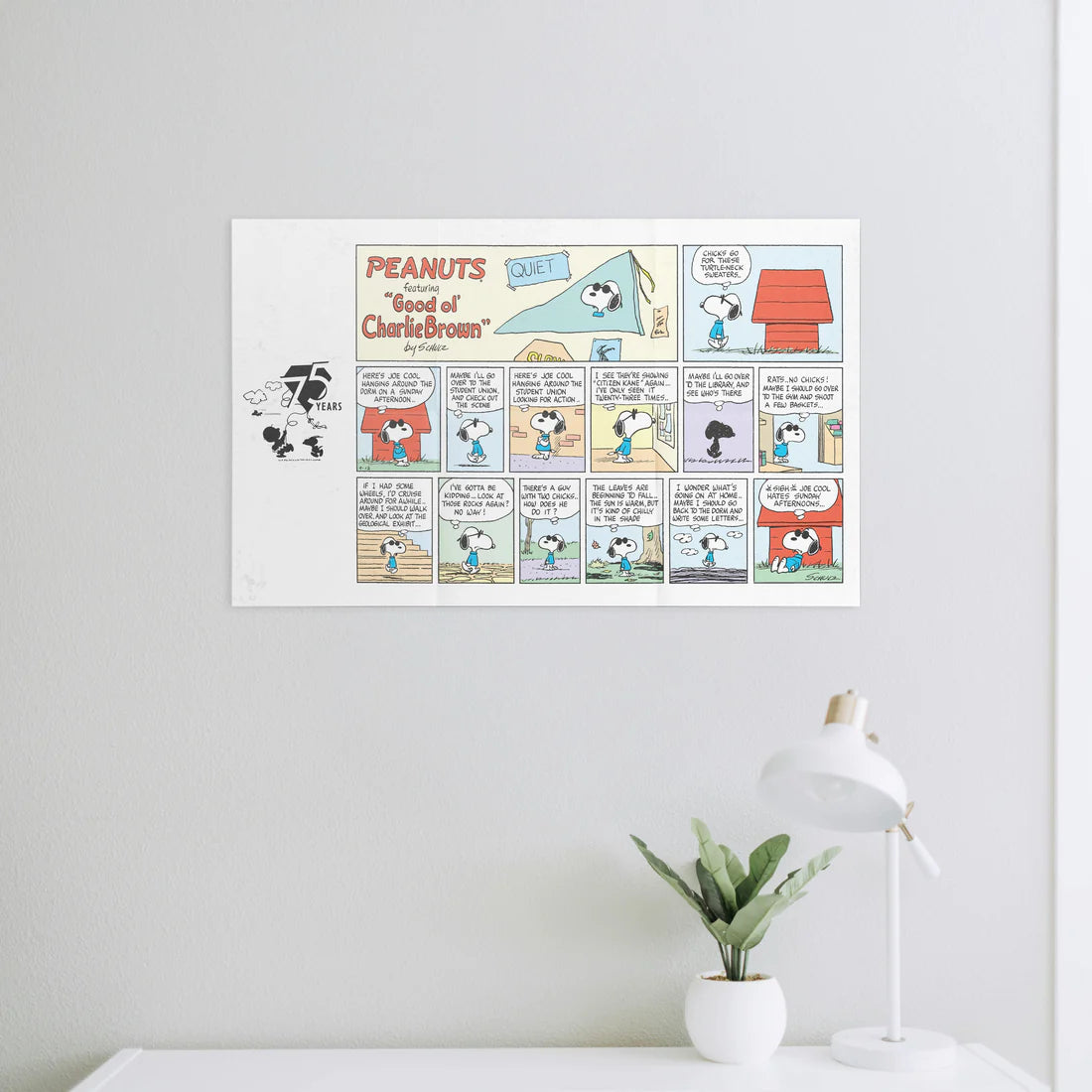 Joe Cool 275 pc Peanuts Puzzle By Number Tube